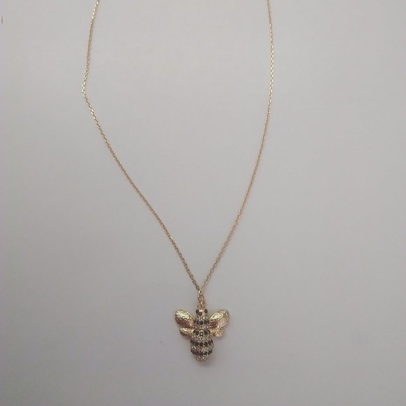 Kate Spade New Black and Gold Honey Bee Necklace - Picture 1 of 3